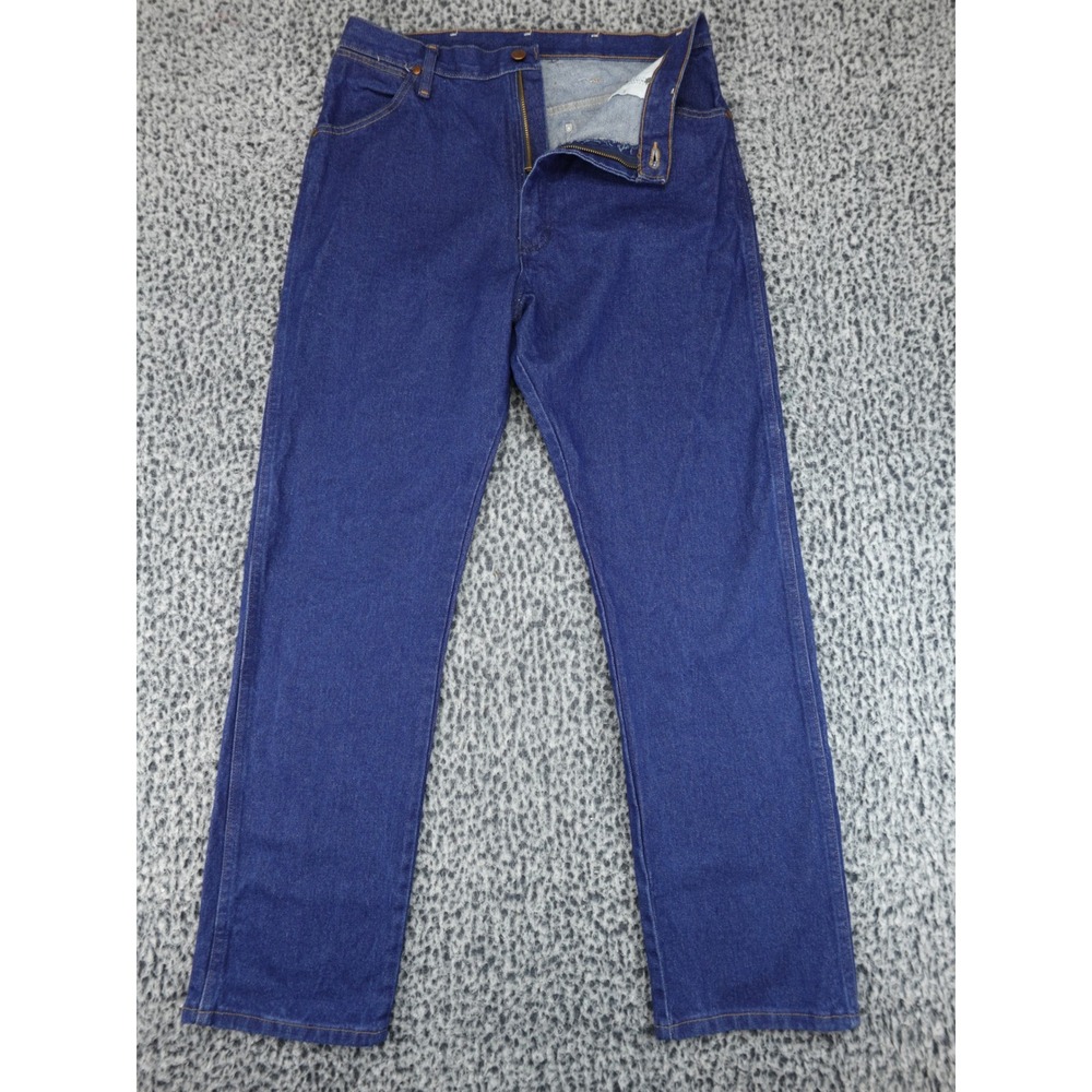 Wrangler Cowboy Cut Jeans Mens 32x32 Blue Straight Leg Western Denim Pants